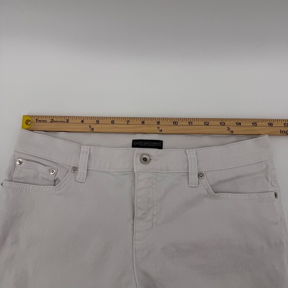 Lauren Jeans Company Ralph Lauren Women Modern Straight White Denim Jeans Size 8 - Picture 4 of 8